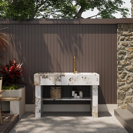 Laundry Sink| HW01 Multi-Material Design | Customizable Dimensions | Weatherproof Performance