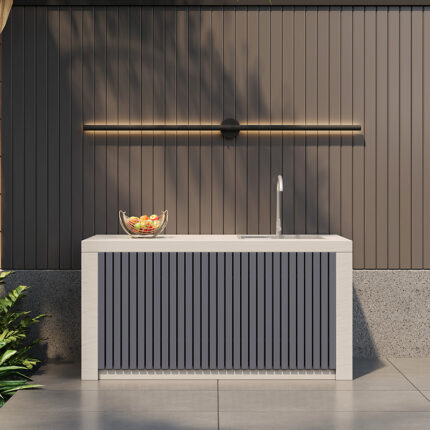 Outdoor Modular Kitchen Sink | HW03 Multi-Material Design | Customizable Dimensions | Weatherproof Performance