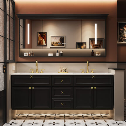 SIDSHA 762  Double Bathroom Vanity（Support customization）