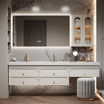 SIDSHA 674  Double Bathroom Vanity（Support customization）