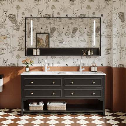 SIDSHA 657 Double Bathroom Vanity（Support customization）