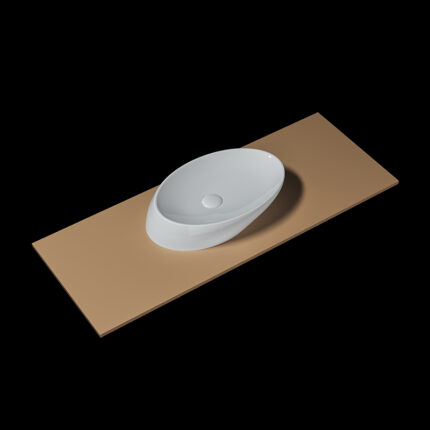 Corian One-Piece Countertop Sink | 024 Seamless Design | Customizable Colors & Dimensions | Premium Durability