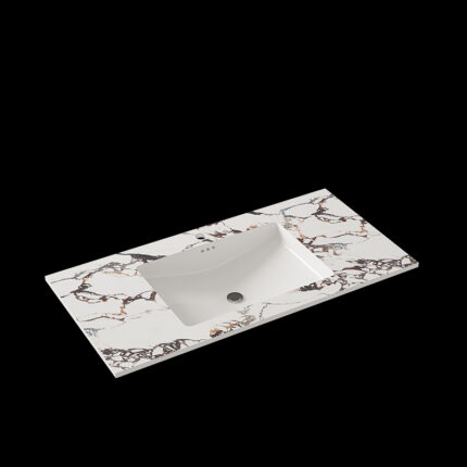 Seamless engineered stone ceramic sink 001| Customizable Colors & Dimensions | Premium Durability