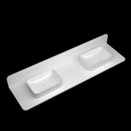 Corian One-Piece Countertop Sink | 026 Seamless Design | Customizable Colors & Dimensions | Premium Durability