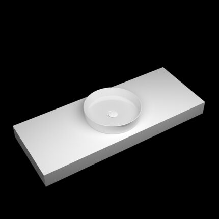 Corian One-Piece Countertop Sink | 023 Seamless Design | Customizable Colors & Dimensions | Premium Durability