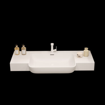 Corian One-Piece Countertop Sink | 040 Seamless Design | Customizable Colors & Dimensions | Premium Durability