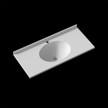Corian One-Piece Countertop Sink | 021 Seamless Design | Customizable Colors & Dimensions | Premium Durability