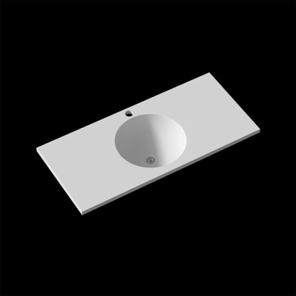 Corian One-Piece Countertop Sink | 020 Seamless Design | Customizable Colors & Dimensions | Premium Durability