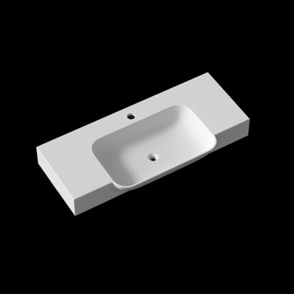 Corian One-Piece Countertop Sink | 019 Seamless Design | Customizable Colors & Dimensions | Premium Durability