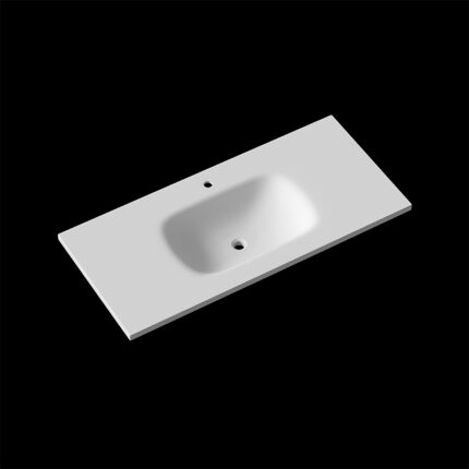 Corian One-Piece Countertop Sink | 018 Seamless Design | Customizable Colors & Dimensions | Premium Durability