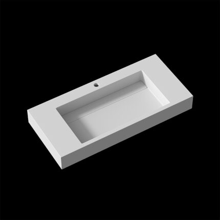 Corian One-Piece Countertop Sink | 015 Seamless Design | Customizable Colors & Dimensions | Premium Durability